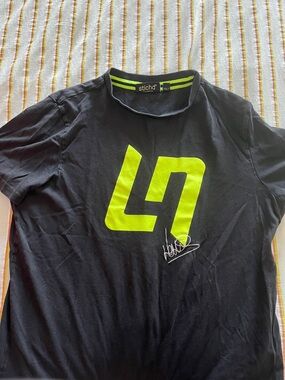 Men's F1 Stiched x McLaren Lando Norris Black T-Shirt with embroidered signature